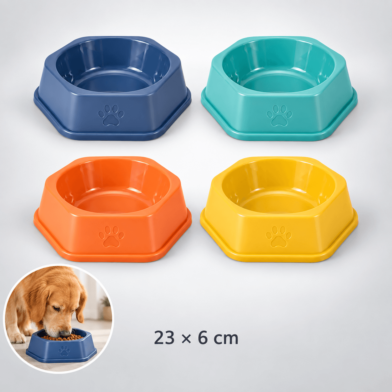 Comedero hexagonal