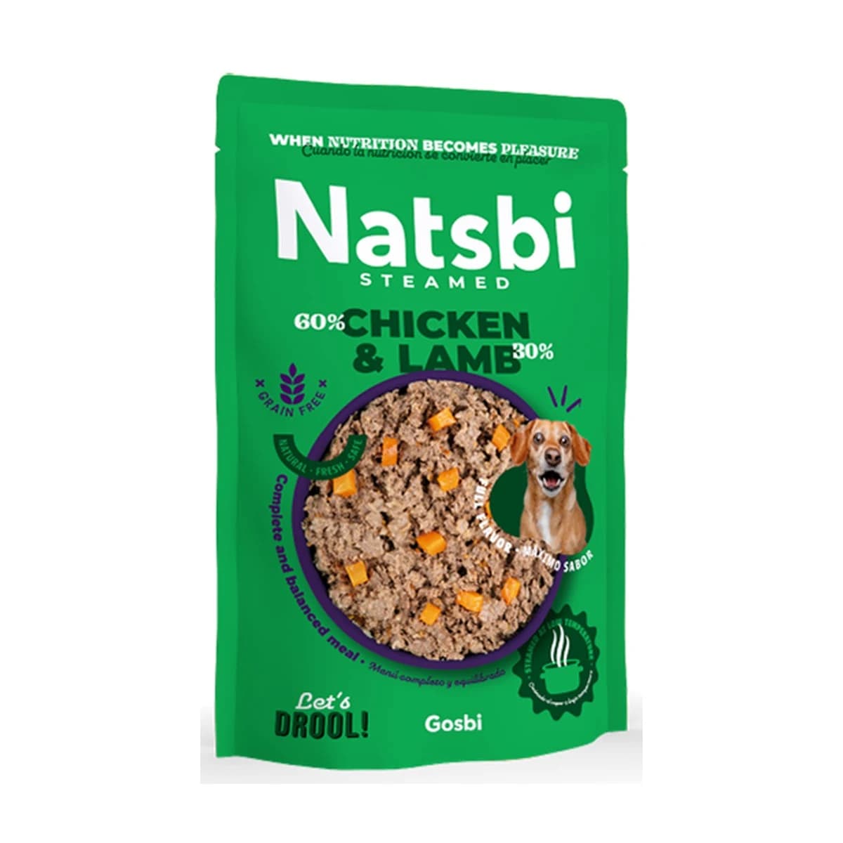 Natsbi Steamed Chicken & Lamb 200 g