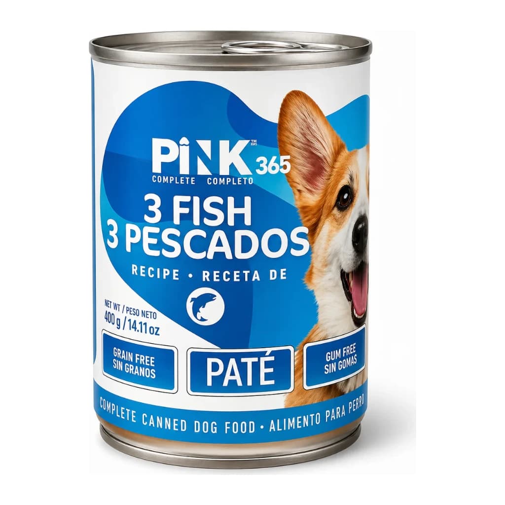 Pink Lata perro Pescado 400 g
