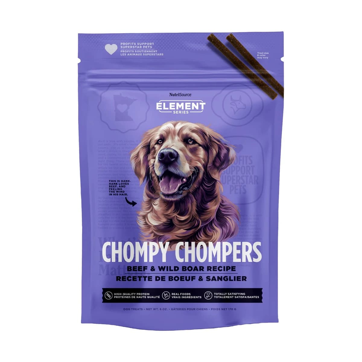 NutriSource ElemChompyChBeefWild 170 g