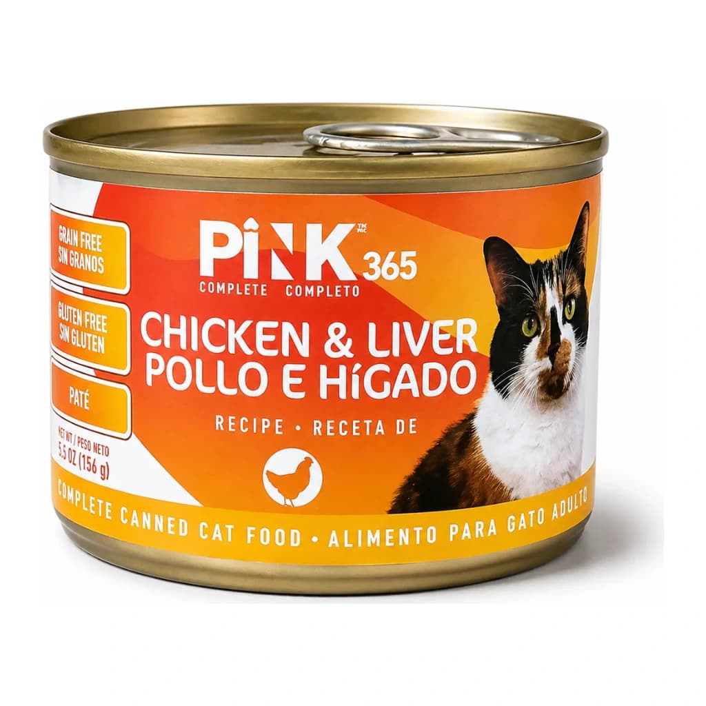 Pink Lata gato Pollo e Hígado 175 g
