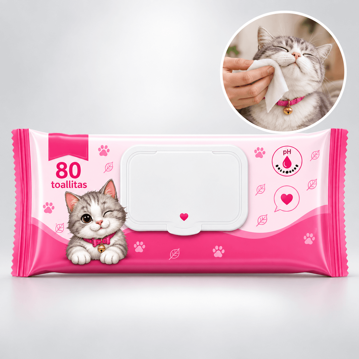 Toallita humeda para mascota
